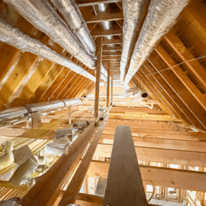 Residential ductwork installation project