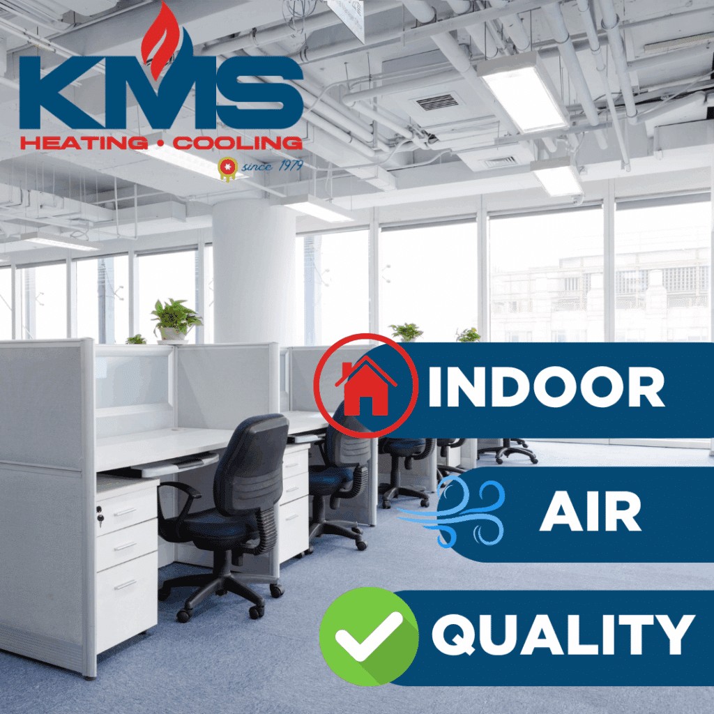 KMS Heating & Cooling service van outside Tulsa residence